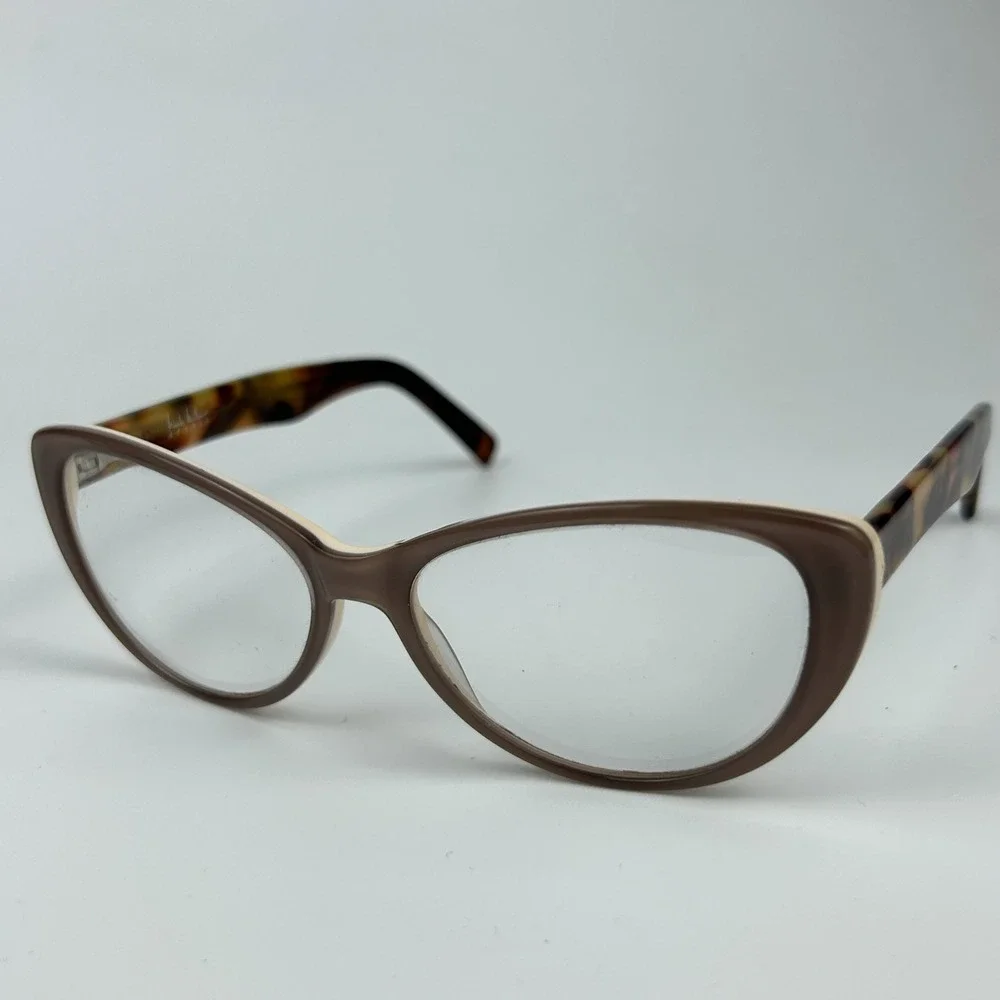 Nicole Miller NMS 10 Col 11 Women's Eyeglasses Frame Brown Cat Eye 50-16-140 mm